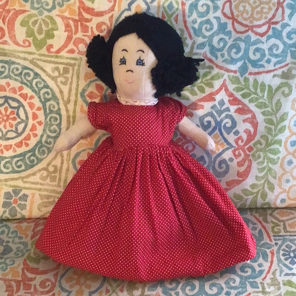 NWOT Handmade 12” Awake/Sleeping Head Doll